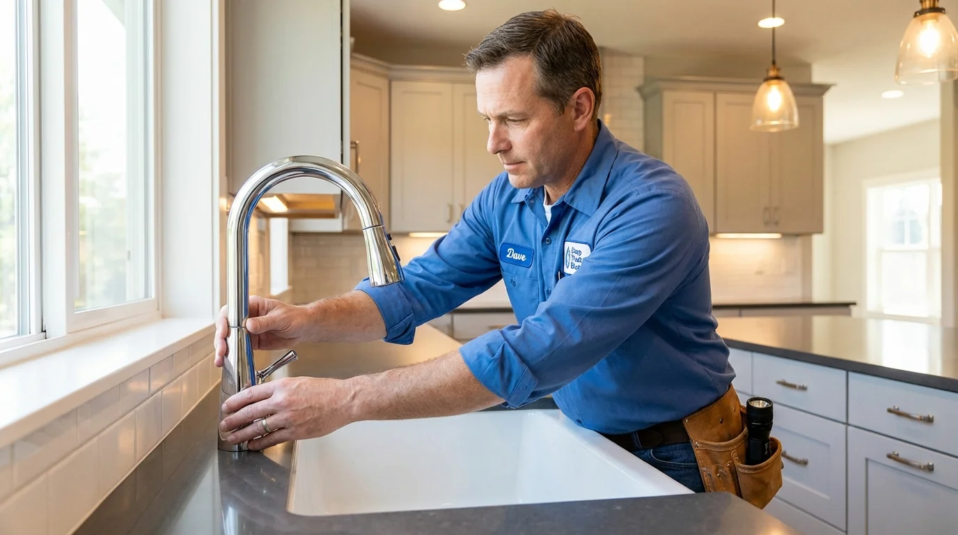 Kitchen faucet installation by Johns Plumbing LLC in Manhattan