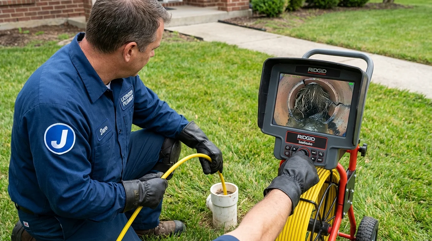 Sewer camera inspection being performed by Johns Plumbing LLC in Manhattan